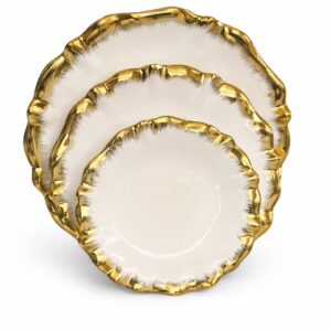 Assiette n°26 Blanc Dore Lot 3