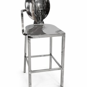 Chaise n°12 mange debout argenté