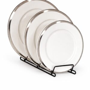 Assiette n°21 Blanc Gris Lot 3