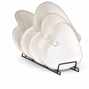 Assiette n°23 Blanc Dore Lot 4