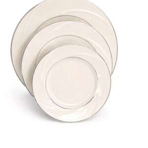 Assiette n°37 Blanc Gris Lot 3