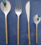 Couvert n°14 Dore Argente