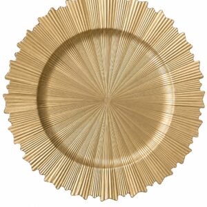 Assiette présentation n°05 Doré
